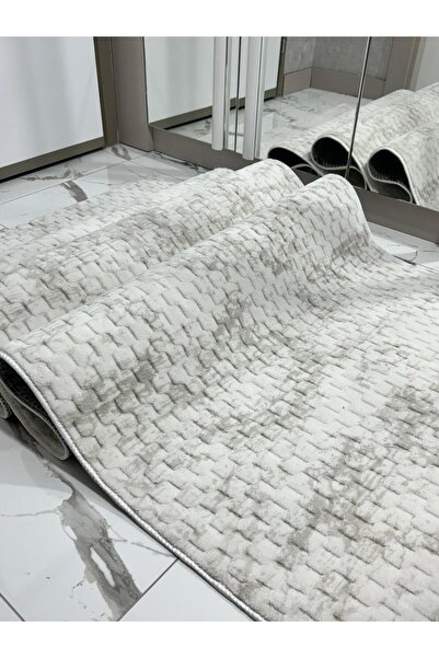 MBA Berlin Ivory - Baza anti-alunecare, Poffy croială și Halat în relief pentru hol, bucătărie