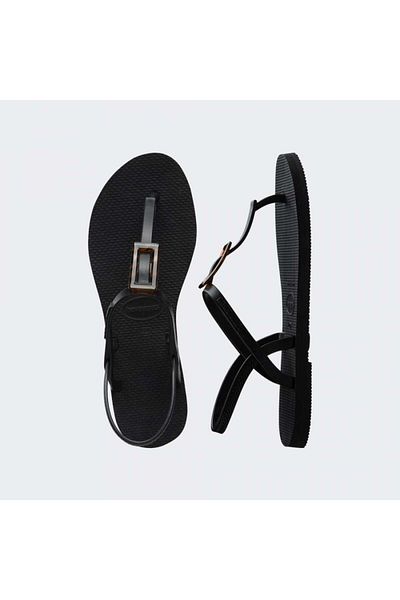 Havaianas You Paraty Big Buckle - Μαύρες γυναικείες παντόφλες 0090