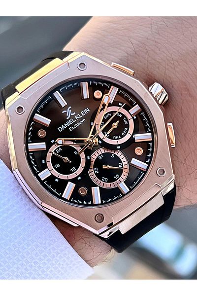 Daniel Klein Men's Wristwatch - Silicone Cord, 30 Mt Water Resistant, Internal Functions Active EDK.10645.3