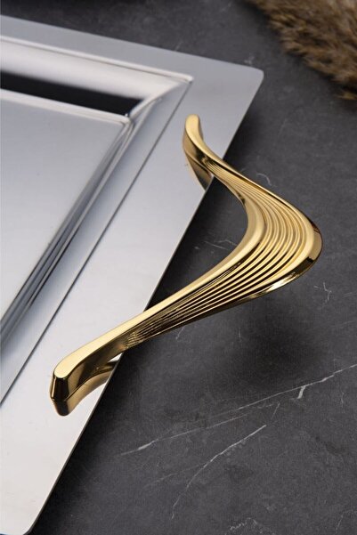 ÖZBURAK Vera Gold Ikramlık Sunumluk Çay Servis Sunum Tepsi