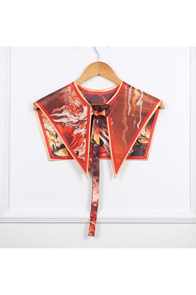 ElevaGlam Flame Patterned New Style Shoulder Shawl