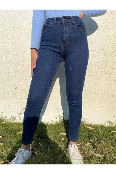 Ramrod Blugi skinny din lycra cu talie înaltă Milla