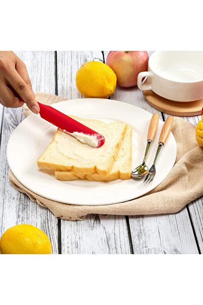 Ekostem 2 Pieces Silicone Cream, Cheese and Chocolate Skimming Spatulas