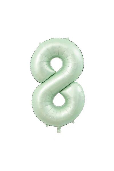 Patladı Gitti 34 Inch 76-82 cm Foil Balloon - 8 Figures Sage