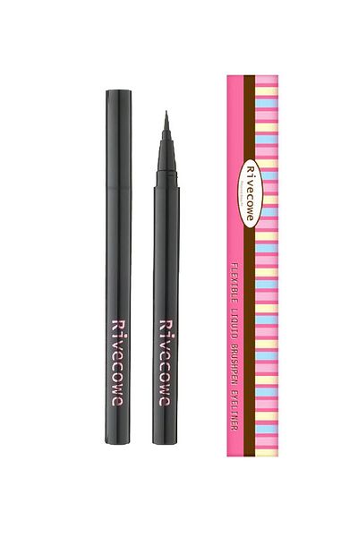 RIVECOWE Eyeliner 24 Hours Lasting Water Resistant Brushpen