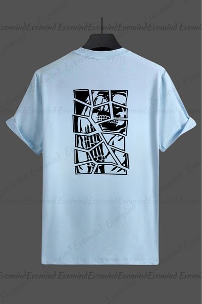 Evomind 1 tricou este un cadou pentru achiziții de 5 și mai sus în coș - Tricou oversize cu imprimeu Skull