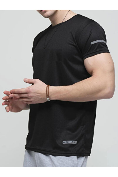 MSRT Cappi Mikro Polyester Slim Fit Performans Antrenman Sporcu Erkek Tshirt