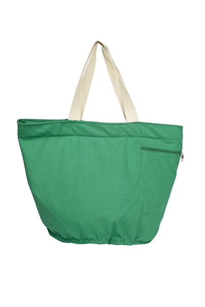 Bakras Family Xl Large Size Canvas Beach Bag - with Zipper and Pocket