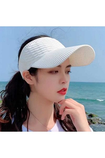 Betülce Flexible Visor Mesh Unisex UV Protective Tennis Hat - Summer Visor