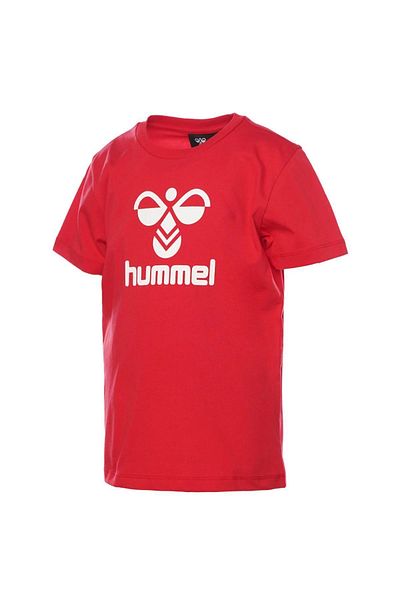 hummel Lauren Kids Red Round Neck T-Shirt