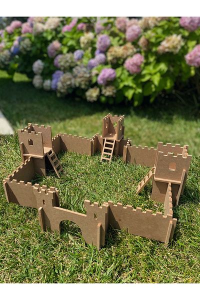 kalides Educational and Fun Wooden Castle - Toy Puzzle