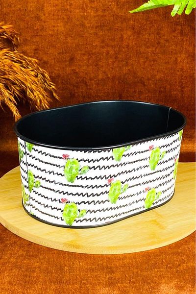 Tiesa Home 21cm Small Metal Bread Pot Cactus Basket