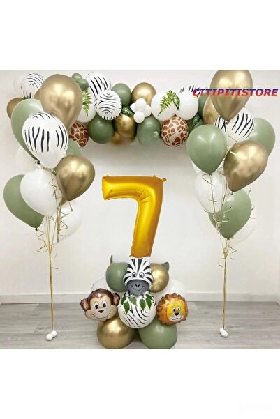 DÜVENCİ TİCARET Set de baloane din folie Safari Head