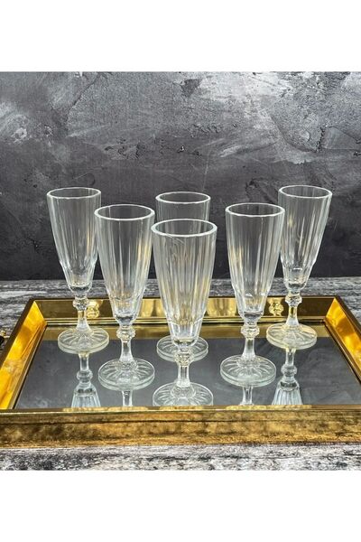 MYK مجموعة من 6 أكواب بنية اللون