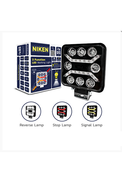 Niken 3 Fonksiyonlu 12-24 Volt Çalışma Lambası