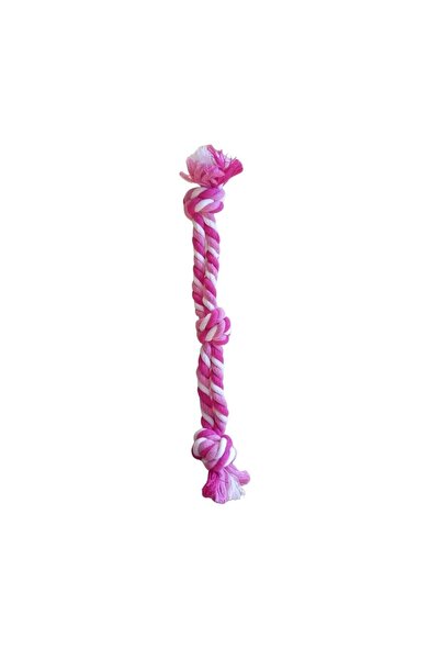 Pamuk Diş Stres İpi Üç Düğüm 35 cm ( PM 115 )