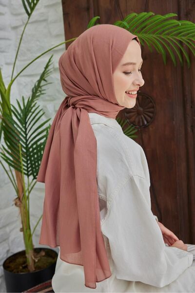 Şalland Σάλι από βιολογικό βαμβάκι Voile Rose