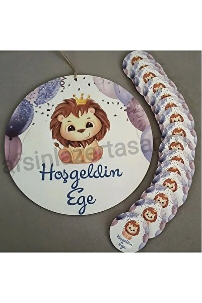 fabriflow exclusive 25adet Magnet Kapı Süsü Aslan Tasarımlı Magnet