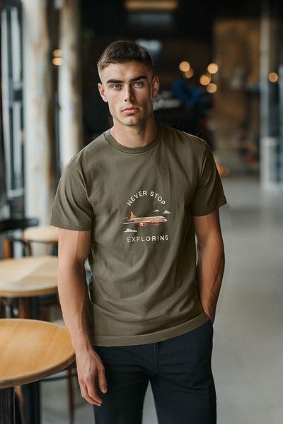 Trendyol Collection Antracitové vyšívané oversize bavlněné organické tričko - TMNSS24TS00168