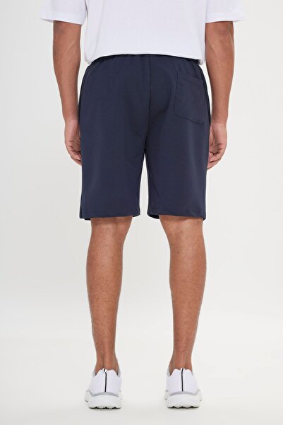 AC&Co / Altınyıldız Classics Men's Navy Blue Standard Fit Daily Comfortable Sports Knitted Shorts