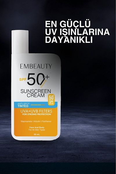 Embeauty High Protection SPF50 Pink Face Sunscreen - Hybrid Formula 50ml