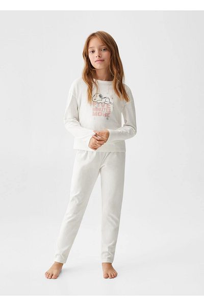 MANGO Kids Langer Snoopy-Pyjama