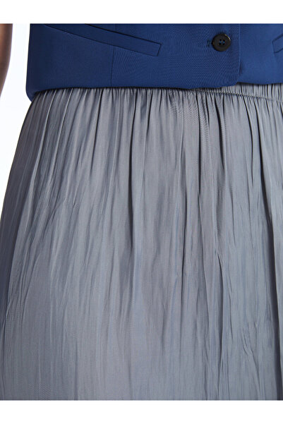 LC Waikiki Жіноча спідниця з еластичним поясом, прямий крій, атласна