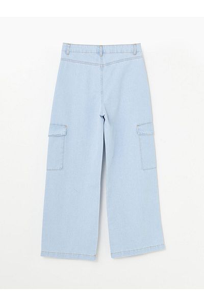 LC Waikiki Pantaloni cargo pentru fete cu picioare largi