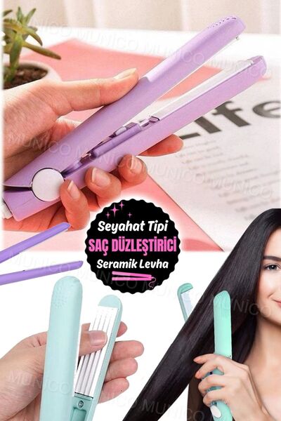 Munico Taşınabilir Mini Saç Şekillendirici: Seyahatlerinizde Rahatlık Saç Düz...