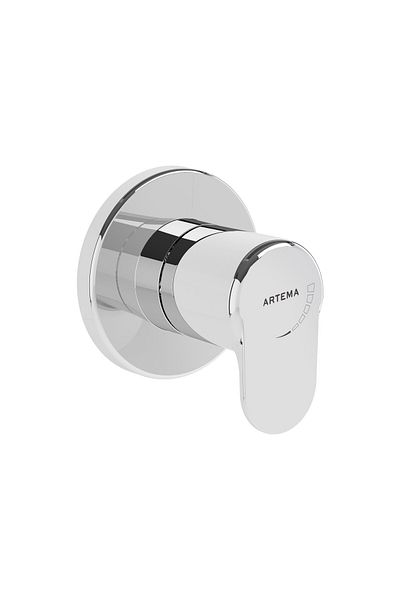 Artema Root Round A42730 Built-in Stop Valve, Surface Mounted, Chrome