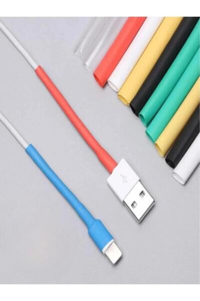 Nirnisa 164 Adet Renkli Makaron Isıyla Daralan Şarj Kablosu Yalıtım Tamir Ban...