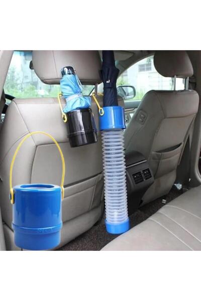 Nirnisa Uzayabilen Katlanır Araba Servis Koltuk Arkası Islak Şemsiye Tutucu K...