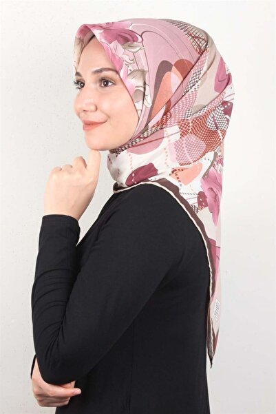 Eşarppark Piramit Krep Eşarp 116-0003-08 Pembe