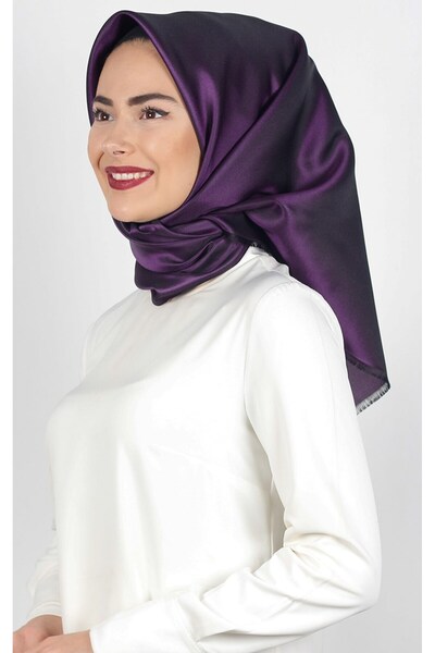 Eşarppark Delux Tafta Eşarp 1000-25 Mor