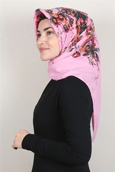 Eşarppark Kışlık Yün Eşarp 1197-3 Pembe