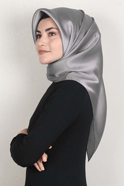 Armine Απλό μεταξωτό μαντήλι 1193 Ασημί