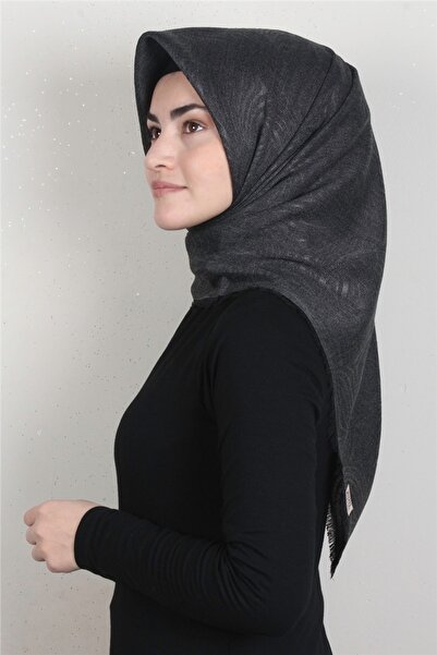 Eşarppark Kışlık Yün Eşarp 1196-4 Siyah