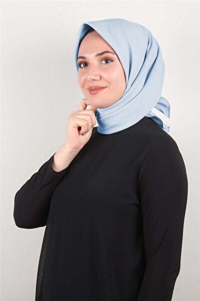 Eşarppark Alessa Pamuk Eşarp 2743-36 Buz Mavisi
