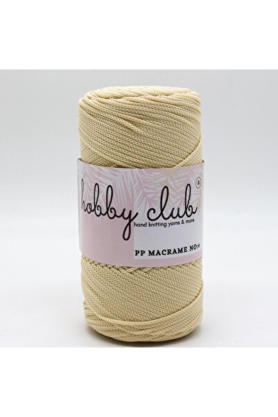 hobby club Polyester Makrome 200gr 3mm - 017 Krem -