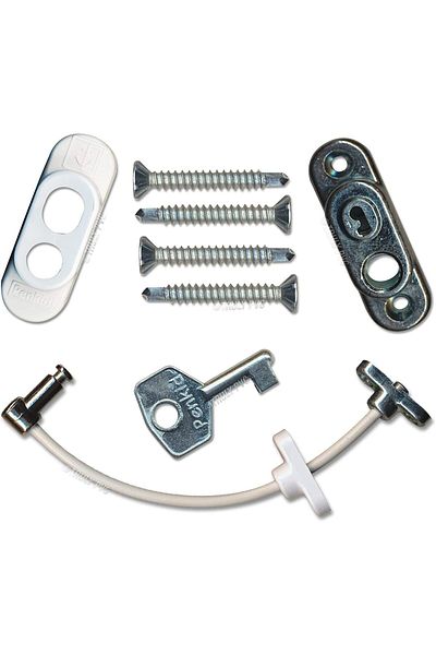 Bijutek White Pvc Window Safety - Steel Rope, Wired, Child Safety Lock, 1 Piece