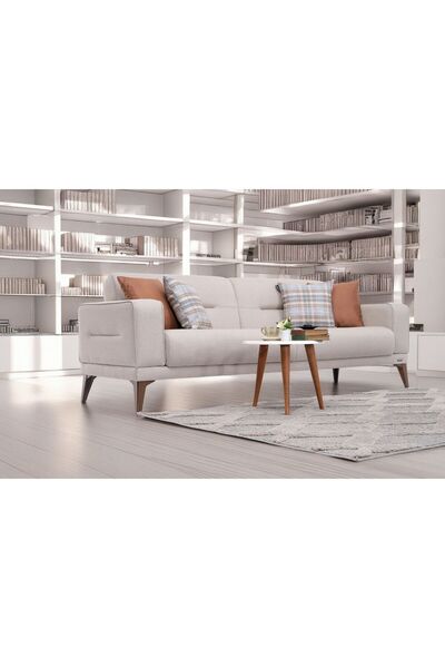 Vipa Home Vipa Vegas Üçlü Koltuk, Şık ve Rahat İskandinav Tasarım, Salon ve O...