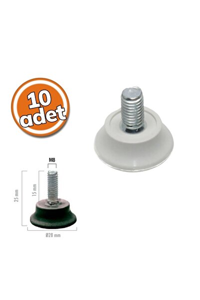 Ayder Küçük Ayak Beyaz M8 10'lu Set