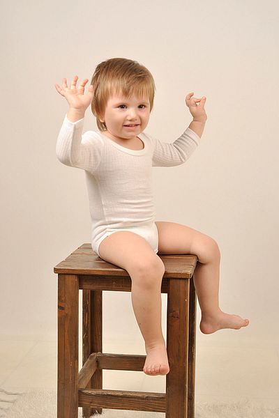 Peki Zibin 14952 - 5-Pack Children's Bodysuit, Girls and Boys, Combed Cotton, Flat Bottom Fence