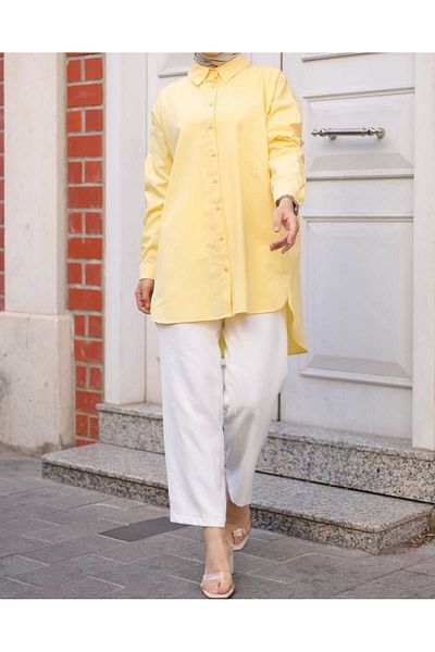 Zelse Yellow Oversize Tunic
