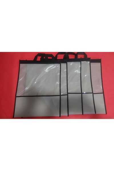 Umut 35X45 cm Pvc Windowed Zippered Shoe Bag and Clothes Cover