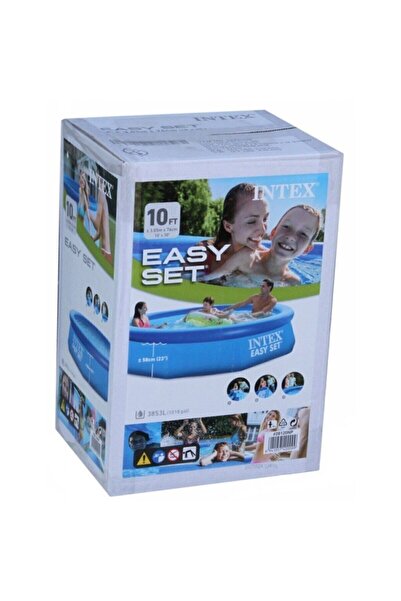 Intex Easy Mavi Renk Kolay Kurulum Şişme Havuz, 305x76cm, Büyük Boy Aile Havuzu -28120