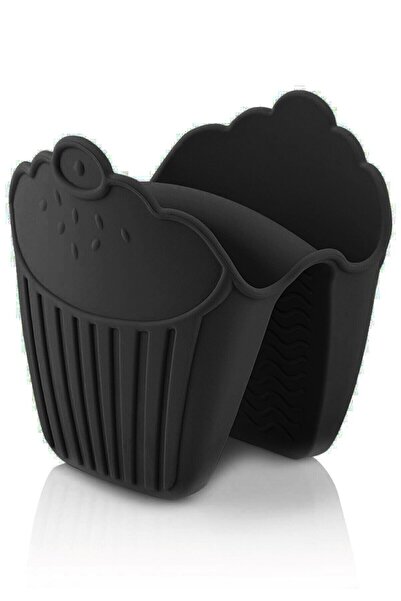 Kitchen Design Lab Silikon Fırın Eldiveni Siyah-fırın Tutamacı