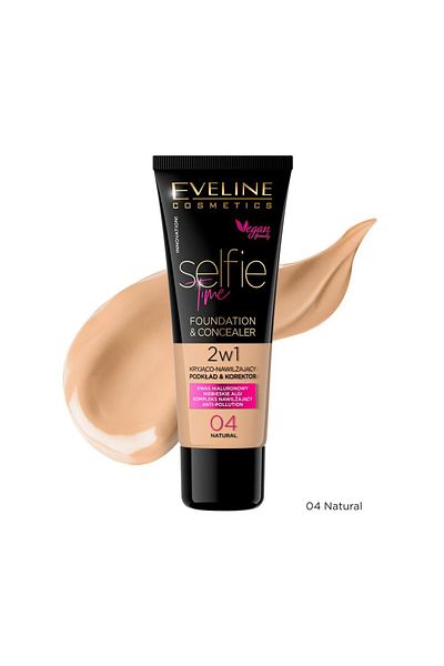 Eveline Cosmetics كريم أساس نباتي وخافي عيوب البشرة سيلفي تايم 30 مل