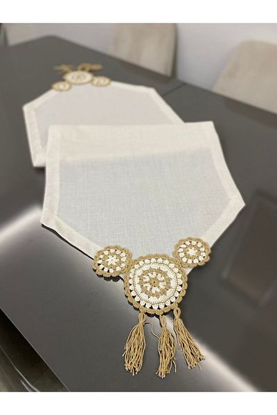 Parla Life Κρεμ Χρώμα Μοτίφ Runner 40x120 cm (ΠΡΟΣΑΡΜΟΣΜΕΝΟ ΜΕΓΕΘΟΣ ΚΑΙ ΧΡΩΜΑ)