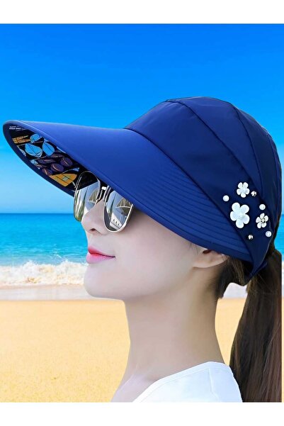Mood Agenda Women's Floral Patterned Summer Visor Hat